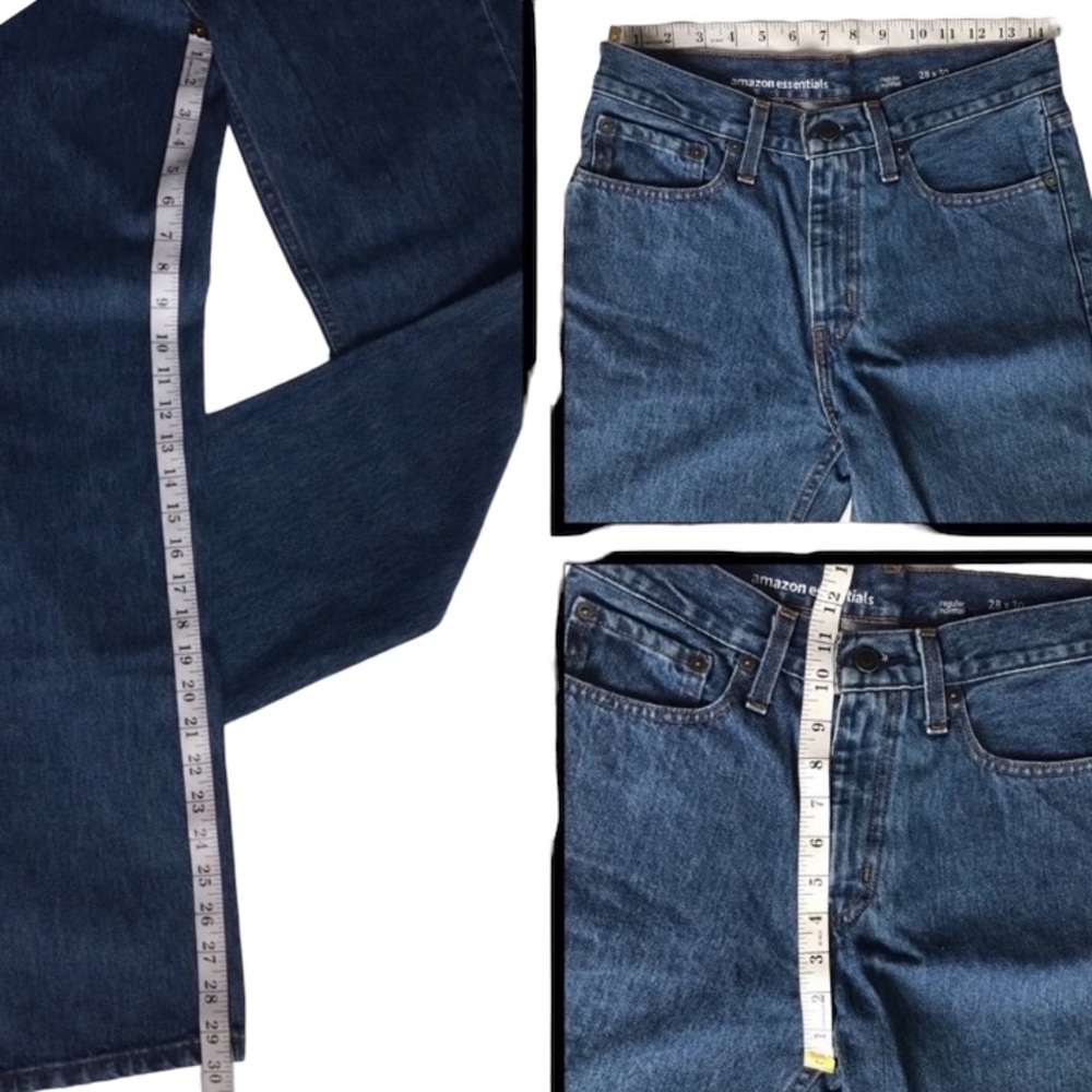 Amazon Essentials | Regular Fit Denim Jeans 28x30… - image 6